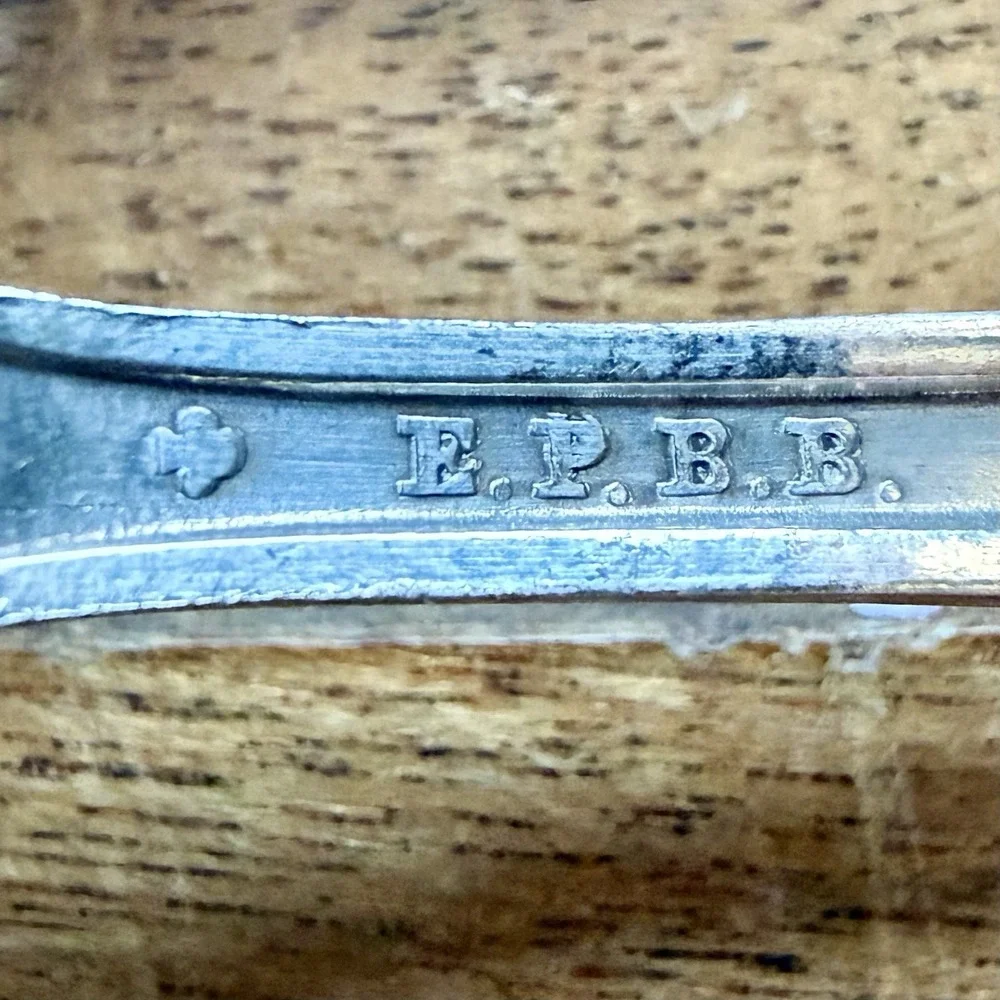 4pc VTG 30s Antique National Silver Company Silver Plate MARTINIQUE Dinner Forks